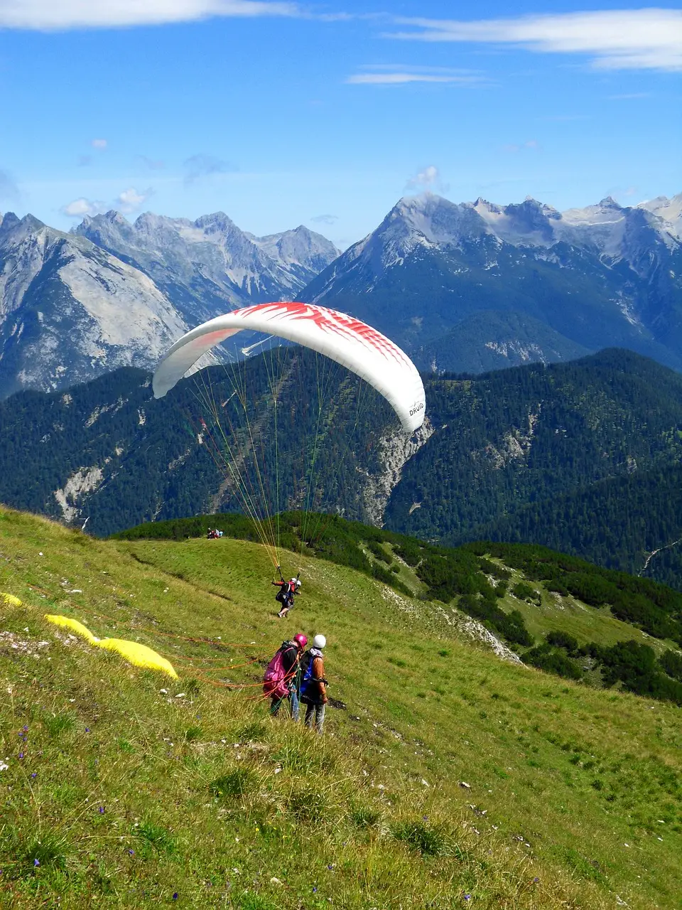 sport, paragliding, mountain sport
